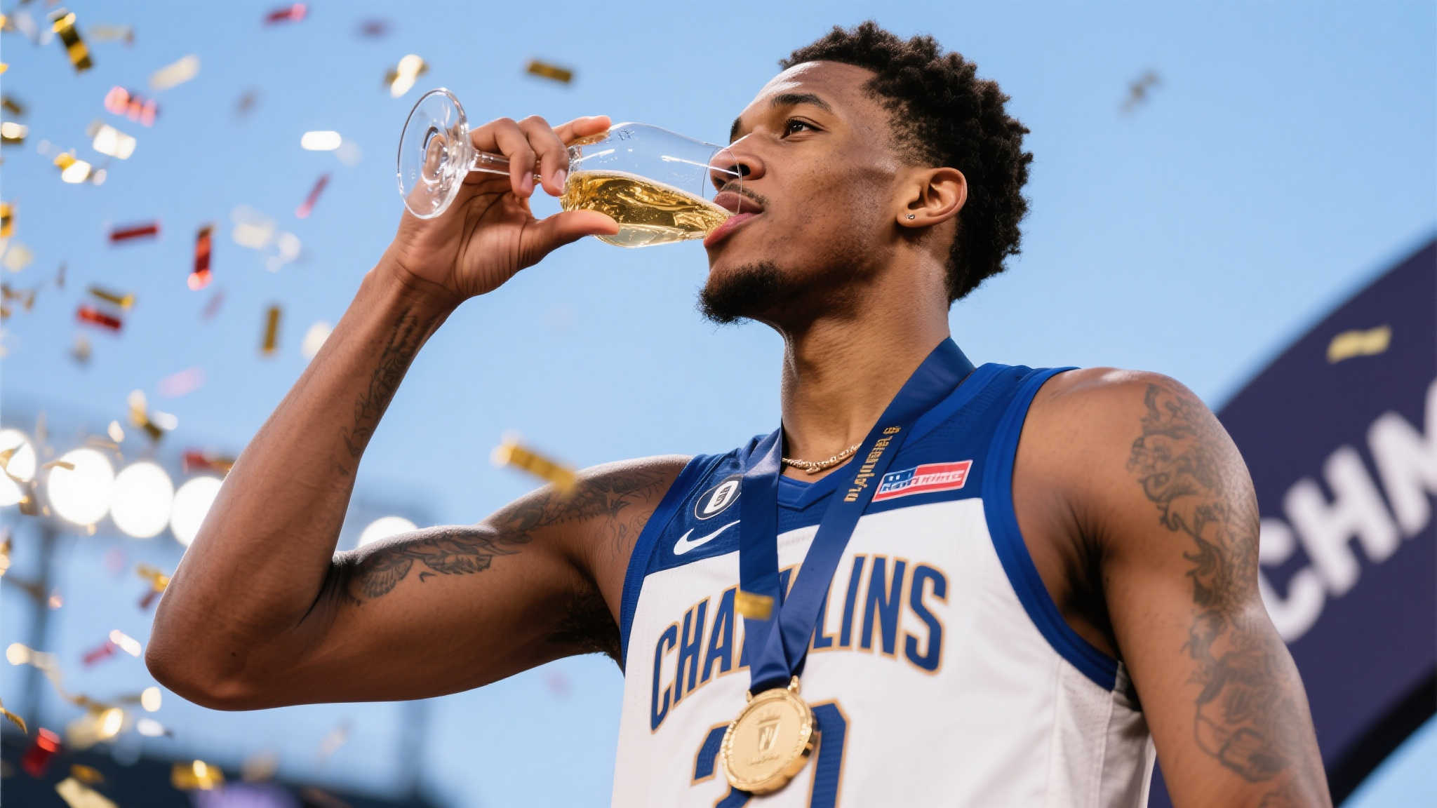 杰伦威：初尝人生第一杯酒，细品夺冠喜悦瞬间